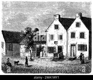 , , (Literaturhistorisches Buch, 1882), Johann Gottfried Herder (1744–1803), Dichter und Philosoph der Weimarer Klassik, Stockfoto