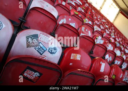 Middlesbrough, Großbritannien. Dezember 2023. Ein allgemeiner Blick auf das Stadion vor dem Sky Bet Championship Match Middlesbrough gegen Coventry City im Riverside Stadium, Middlesbrough, Großbritannien, 1. Januar 2024 (Foto: Nigel Roddis/News Images) in Middlesbrough, Großbritannien am 26. Dezember 2023. (Foto: Nigel Roddis/News Images/SIPA USA) Credit: SIPA USA/Alamy Live News Stockfoto