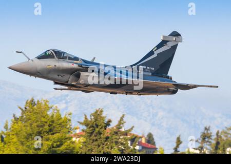 Tanagra Air Base - Griechenland 5. September 2023: Dassault Rafale C aus Frankreich - Air Force in Tanagra Stockfoto