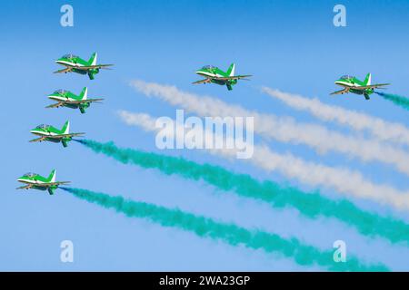 Saudi Arabien - Air Force British Aerospace Hawk Mk.65A auf der Tanagra Air-Show Stockfoto