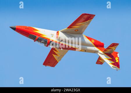 Tanagra Air Base - Griechenland 5. September 2023: Spanien - Air Force CASA C-101EB Aviojet auf der Tanagra Air Show Stockfoto