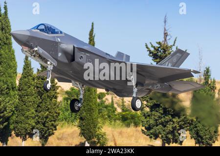 USA - US Air Force Lockheed Martin F-35A Lightning II auf der Tanagra Air-Show Stockfoto