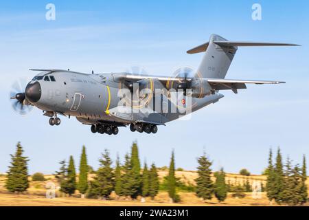 Airbus A400M aus Belgien - Air Force in Tanagra Stockfoto