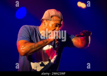 Method man und Redman live beim Festival Les ardentes entlang der Maas | Method man und Redman en Concert aux Aredentes a deux pas de la Meu Stockfoto