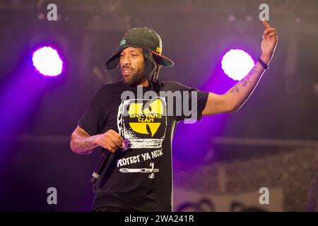 Method man und Redman live beim Festival Les ardentes entlang der Maas | Method man und Redman en Concert aux Aredentes a deux pas de la Meu Stockfoto