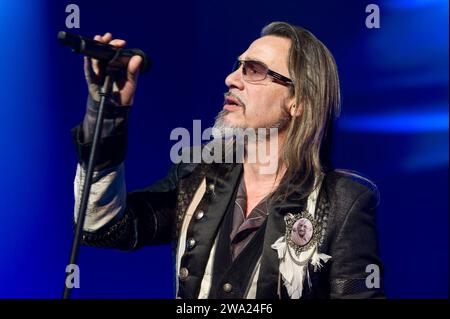 Florent Pagny en Concert A Forest National | der französische Sänger Florent Pagny lebt im Voorst Nationaal Stockfoto