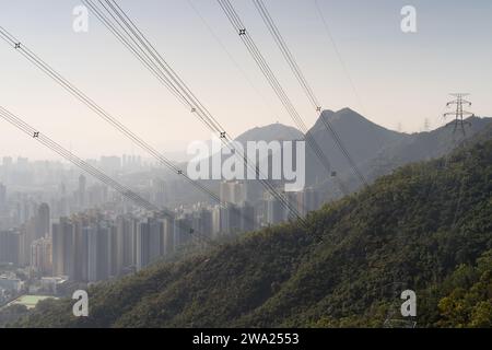 Lion Rock, Kowloon, Hongkong Stockfoto