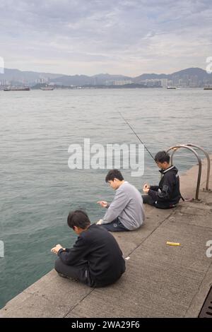 Der Belcher Bay Park, Kennedy Town, liegt am westlichen Ende von Sai Wan auf Hong Kong Island Stockfoto