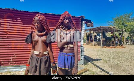 Himba Girlhood Stockfoto
