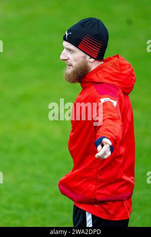 Jan-Niklas Beste (FC Heidenheim, #37), GER, FC Heidenheim 1846, Fussball, Bundesliga, Trainingsauftakt im Jahr 2024, Spielzeit 2023/2024, 01.01.2024, DFB/DFL-Vorschriften verbieten jede Verwendung von Fotografien als Bildsequenzen und/oder Quasi-Video., Foto: Eibner-Pressefoto/Sascha Walther Stockfoto