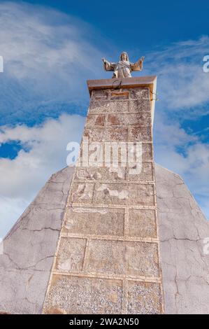 Heiliges Herz in der Nähe des Torre de la Martina in Ayllon, Segovia Stockfoto