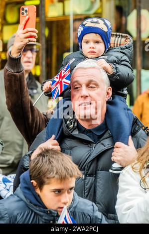 London, Großbritannien. Januar 2024. Die Londoner Neujahrsparade ist der Beginn des neuen Jahres 2024. Guy Bell/Alamy Live News Stockfoto