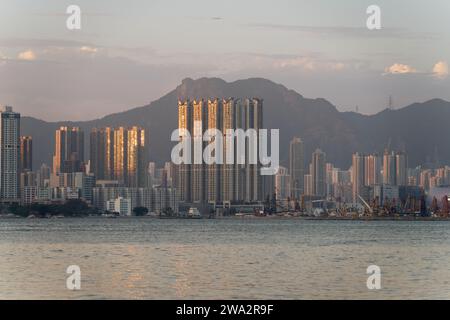 Löwenfelsen auf der Halbinsel kowloon, hongkong Stockfoto