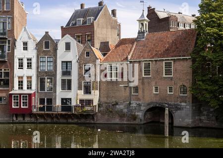 Altes historisches Viertel Delfshaven in der Stadt Rotterdam. Stockfoto