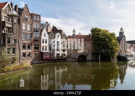 Altes historisches Viertel Delfshaven in der Stadt Rotterdam. Stockfoto