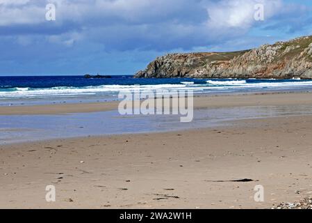 Pointe du Van, Baie des Trepasses, Plogoff, Finistere, Bretagne, Frankreich, Europa Stockfoto