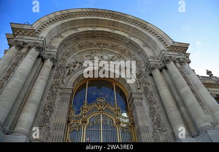 Petit Palais Portal, Paris Stockfoto