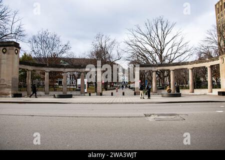 Roddick Gates zur McGill University in der Sherbrooke Street in Montreal, Quebec, Kanada Stockfoto