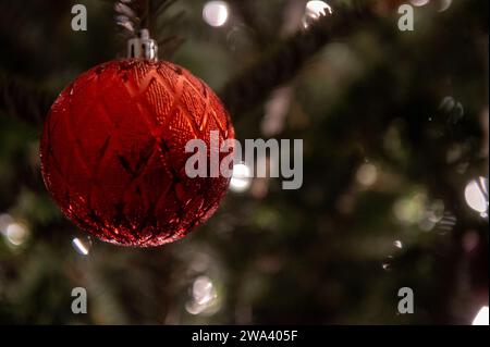 Saisonale Winterweihnachtsdekoration, nicht christlich Stockfoto