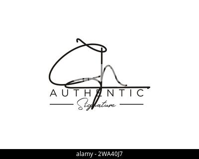 CH Signature Logo Template Vector (Vorlagenvektor für CH-Signatur) Stock Vektor