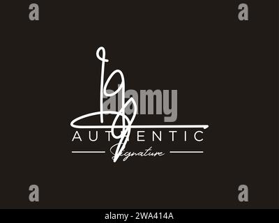 Vektor für die Vorlage für das IG-Signature-Logo. Stock Vektor