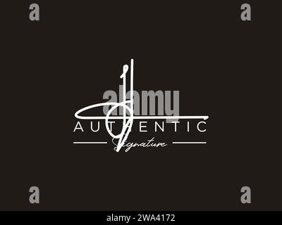 Vektor der JL-Signatur-Logo-Vorlage. Stock Vektor