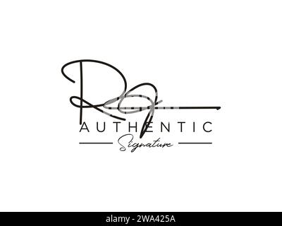RO Signature Logo Template Vector. Stock Vektor