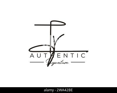 TR Signature Logo Template Vector (Vorlagenvektor für das TR-Logo) Stock Vektor