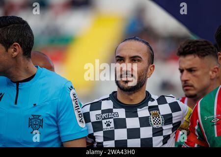 Sebastian Perez während des Spiels 23/24 in der Liga Portugal zwischen CF Estrela Amadora und Boavista FC bei Estádio José Gomes, Amadora, Lissabon, Portugal. (Maciej Stockfoto