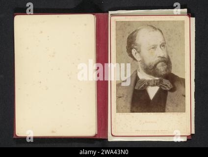 Fotoproduktion eines Porträts von Charles Gounod von Eugen Felix, Friedrich Bruckmann, nach Eugen Felix, um 1868 - in oder vor 1878 Fotografie DeutschVerlag: München fotografisches Trägeralbumen Druckporträt des Komponisten Stockfoto