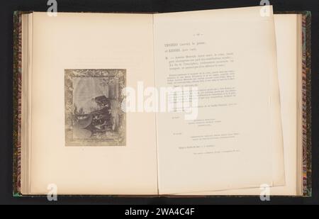 Fotoproduktion eines Gemäldes von Navarra aus Navarra, der Antonius Moncada nach seinem Sieg erhält, von David Teniers und Jan van Kessel I., Anonym, nach David Teniers, nach Jan van Kessel (I), um 1865 - in oder vor 1870 fotografische Unterstützung Albumendruck-Vorsprechen; Lineale gibt Publikum Stockfoto