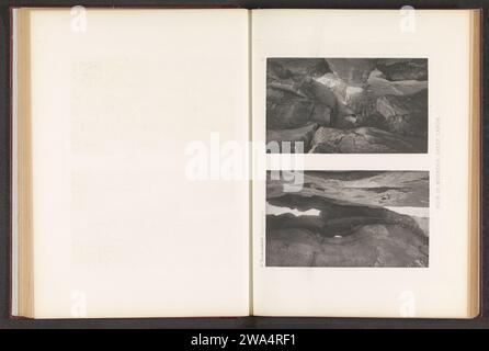 Zwei Gesichter auf einer Ruine eines Felsenhauses im Mesa Verde Nationalpark, um 1891 - in oder vor 1893 photomechanischer Druck Mesa Verde National ParkParis Papierruine einer Wohnung, eines Hauses, einer Burg usw. Der Mesa Verde-Nationalpark ist ein Höhlenbewohner Stockfoto