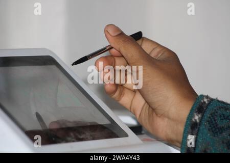 Labor Semi Auto Chemistry Analyzer Pen. Indien Stockfoto