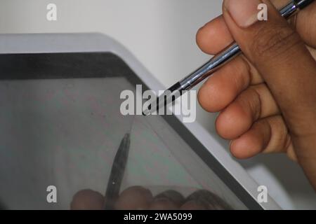 Labor Semi Auto Chemistry Analyzer Pen. Indien Stockfoto