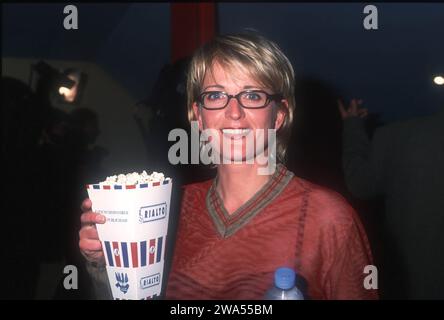 Moderatorin Ulla Kock am Brink bei der Filmpremiere vom deutschen Actionthriller Film 'I love you Baby', Mallorca 2000. Stockfoto