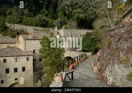 Eremo Francescano ‚Le Celle‘, Torreone, Cortona, Arezzo, Toskana, Italien, Europa Stockfoto