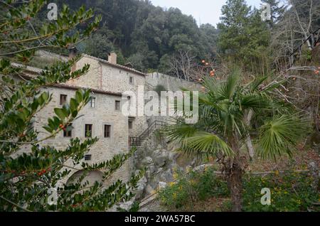Eremo Francescano ‚Le Celle‘, Torreone, Cortona, Arezzo, Toskana, Italien, Europa Stockfoto