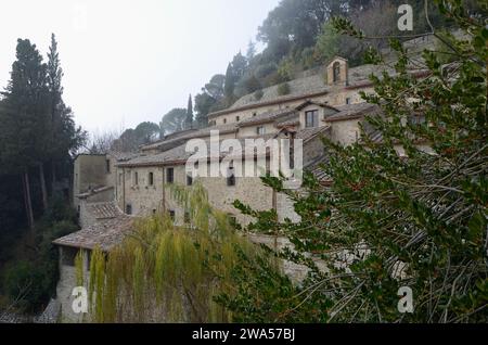 Eremo Francescano ‚Le Celle‘, Torreone, Cortona, Arezzo, Toskana, Italien, Europa Stockfoto