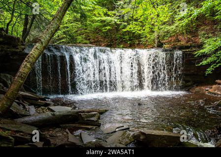 Unterhalb der Oneida Falls im Sommer Stockfoto