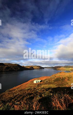 Blick auf Loch Inchard, das nördlichste Meeresloch, vom Dorf Rhiconich, Sutherland, Nordwest Schottland, Großbritannien Stockfoto