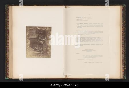 Fotoproduktion eines Gemäldes von Antonius Moncada, der die Aufständischen nach seinem Sieg empfängt, von David Teniers und Jan van Kessel I, Anonym, nach David Teniers, nach Jan van Kessel (I), um 1865 - in oder vor 1870 fotografische Unterstützung Albumendruck-Vorsprechen; Herrscher gibt Publikum Stockfoto