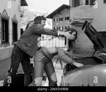 Alpenglüh’n im Dirndlrock, Softsexfilmkomödie, Deutschland 1974, Regie: Siggi Götz (alias Sigi Rothemund), Darsteller: Catherina Conti Stockfoto