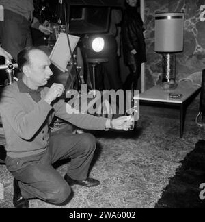 Wartezimmer zum Jenseits, Kriminalfilm nach dem Roman Mission to Siena von James Hadley Chase, Deutschland 1964, Regie: Alfred Vohrer, beim Filmdreh Stockfoto