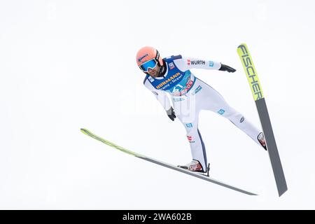 Pius Paschke (Deutschland, WSV Kiefersfelden), AUT, Bergiselspringen, 72. Vierschanzentournee, FIS Viessmsann Skisprung Weltcup Innsbruck, Qualifikation, 02.01.2024 Foto: Eibner-Pressefoto/Michael Memmler Stockfoto