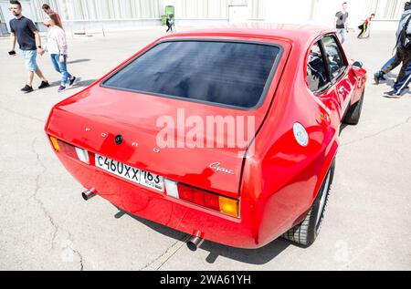 Samara, Russland - 14. Mai 2023: Ford Capri 3. Generation, 1978–1986 auf einer lokalen Automesse Stockfoto