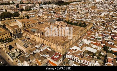 Drohnenfoto Cordoba Moschee-Kathedrale Spanien Europa Stockfoto