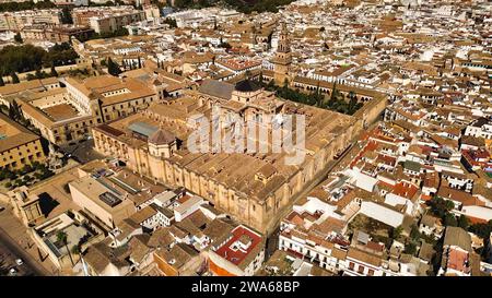 Drohnenfoto Cordoba Moschee-Kathedrale Spanien Europa Stockfoto