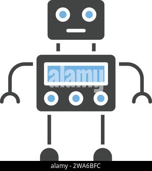 Robotersymbol Vektorbild. Stock Vektor