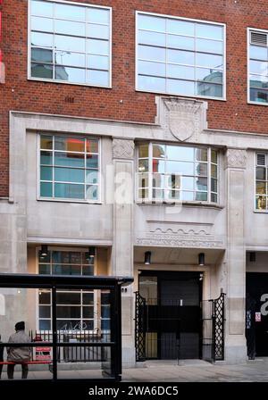 Eintritt zur St. Martins School of Art, Central London, Großbritannien Stockfoto