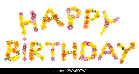 Happy Birthday Tante Grußkarte – Mit Goldfoliertem Text, Gelbe Blumen-Design, Inkl. Umschlag